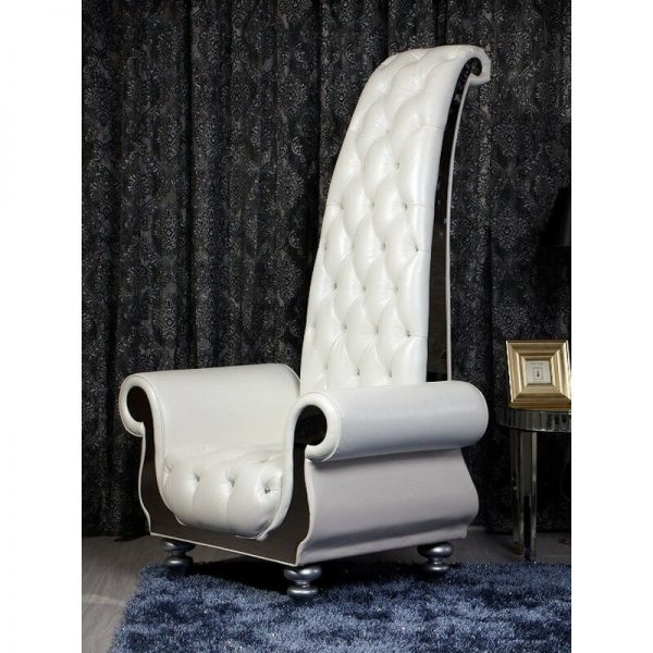 43” Wide Tufted Leather Match Armchair