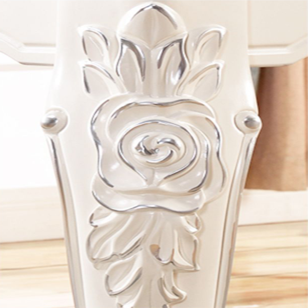 European style dining table and chair combination modern minimalist small apartment rectangular marble dining table household solid wood dining table