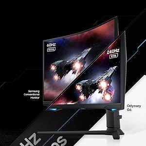 240Hz refresh rate and 1ms response time