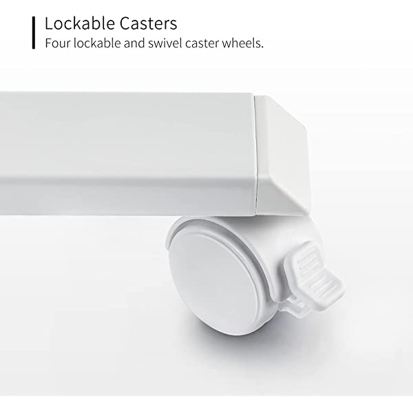 FEZIBO Dual Motor L-Shaped Electric Standing Desk, 48 Inches Height Adjustable Corner Desk, Full Sit Stand Home Office Table with Splice Board, Black Frame/Rustic Brown Top