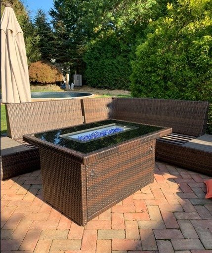 Outland Living Series 403-Espresso Brown Fire Table, Espresso Brown50,000 BTU