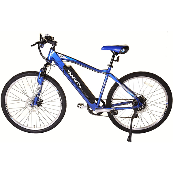 Schnelles Elektro-Mountainbike mit halbintegriertem Akku