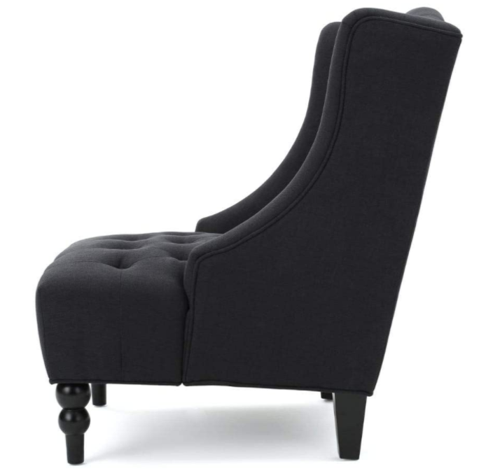 Christopher Knight Home Toddman High-Back Velvet Club Chair, Grey