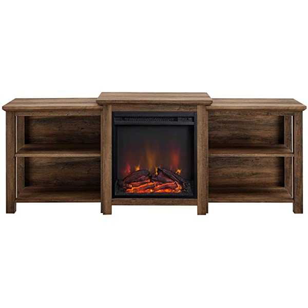 Walker Edison Wren Classic 4 Cubby TV Stand for TVs up to 65 Inches, 58 Inch, Black Black 58 InchTV Stand