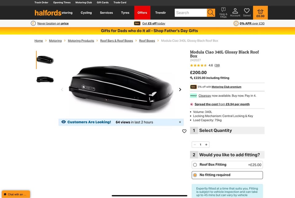 Car Roof Box fabulous for car booting