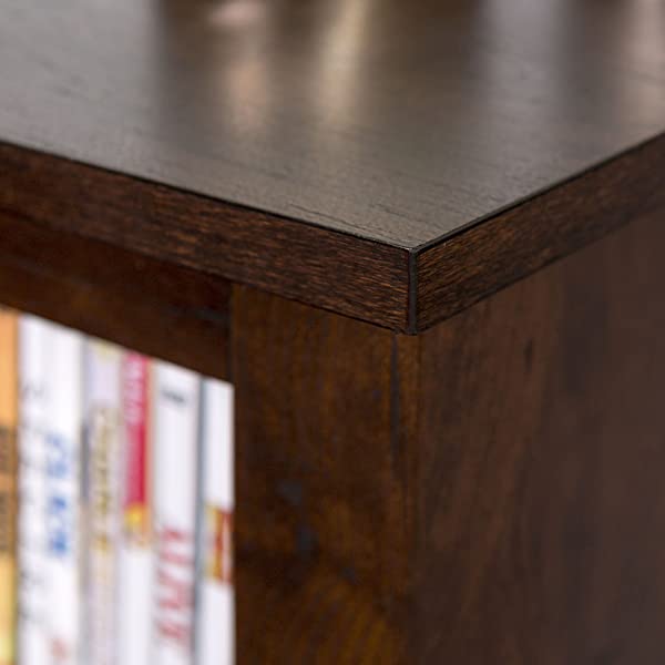 Walker Edison Wren Classic 4 Cubby TV Stand for TVs up to 65 Inches, 58 Inch, Black Black 58 InchTV Stand