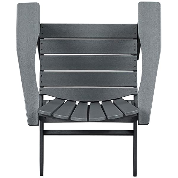 Ehomeline Classic Outdoor Adirondack Chairs with Connecting Plate Set of 3 for Garden Porch Patio Deck Backyard, Weather Resistant Accent Furniture, Blue