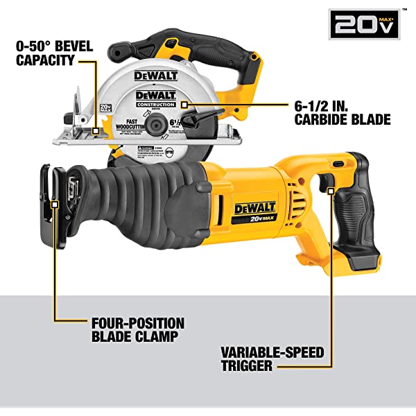 DEWALT 20V Max Cordless Drill Combo Kit, 10-Tool (DCK1020D2) 20V 10-Tool Combo Kit Kit