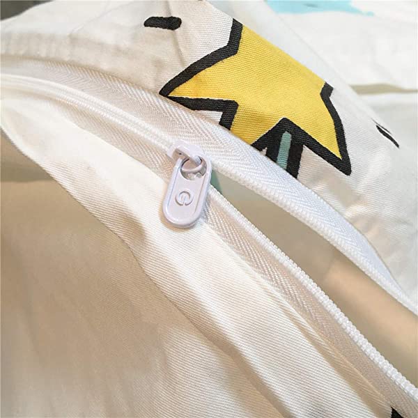 New Cartoon Animals Elephant Print Duvet Cover Sets for Kids 100% Cotton Reversible Soft 3 Pieces Kids Bedding Duvet Cover Pillowcases Kawaii Cloud Bedding Sets, Queen/Full Full/Queen (1 Duvet Cover + 2 Pillowcases) Multi A00 Elephant Bunny Balloon