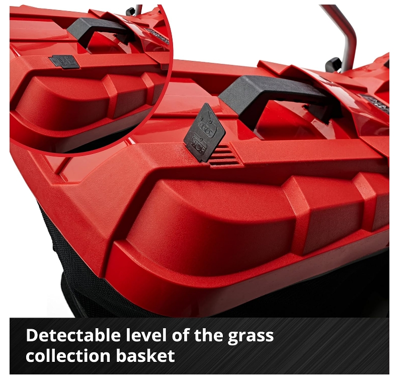 Einhell Power X-Change 18/33 Cordless Lawnmower With Battery and Charger - 18V, Brushless Motor, 33cm Cutting Width, 30L Grass Box, 5 Cutting Heights - GE-CM 18/33 Li Battery Lawn Mower