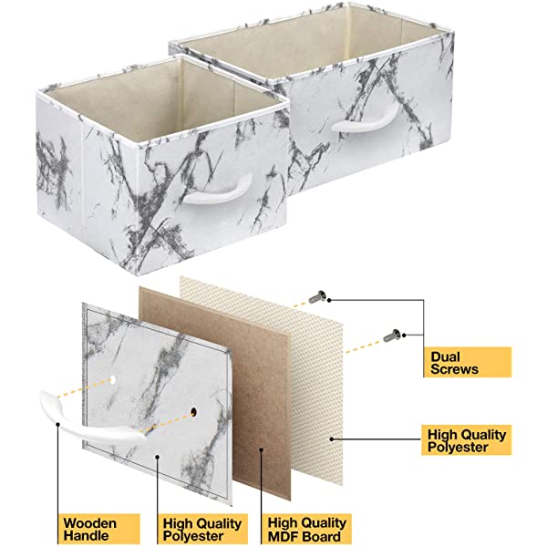 Sorbus Dresser with 8 Drawers - Furniture Storage Chest Tower Unit for Bedroom, Hallway, Closet, Office Organization - Steel Frame, Wood Top, Easy Pull Fabric Bins (White)