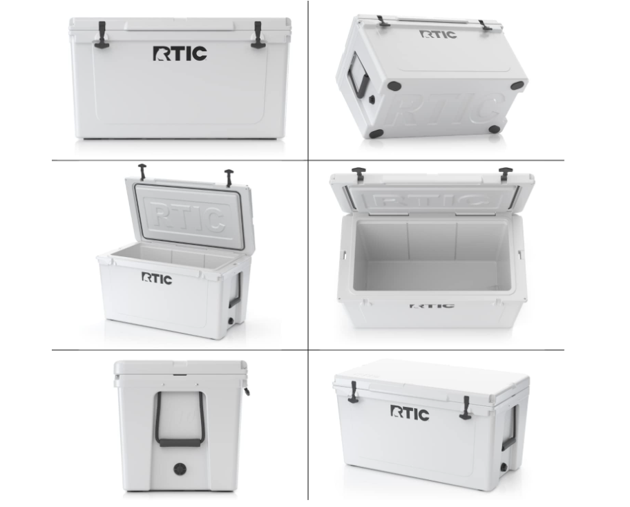 RTIC Hard Cooler Insulated Portable Ice Chest Box for Beach, Drink, Beverage, Camping, Picnic, Fishing, Boat, Barbecue
