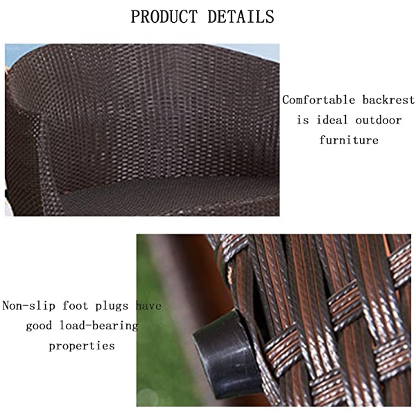 ZHJBD Exquisite Furniture-Sofa Patio Furniture Outdoor Daybed with Soft Cushions, Leisure Wicker Chair,PE Wicker Rattan Round Sectional Sofa Set for Lawn Garden Backyard Poolside,Sturdy and Durable