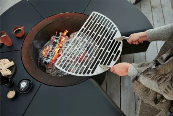 Patio brazier Garden grill outdoor furniture grill iron brazier