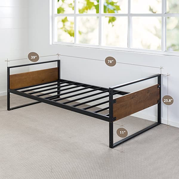 Zinus Suzanne Twin Daybed Frame & Suzanne Twin Daybed and Trundle Frame Set Frame + Twin Daybed and Trundle Frame Set