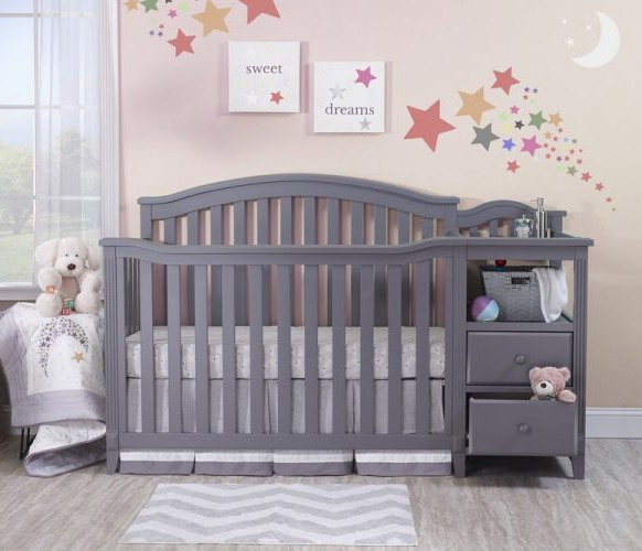 4-in-1 Convertible Crib and Changer