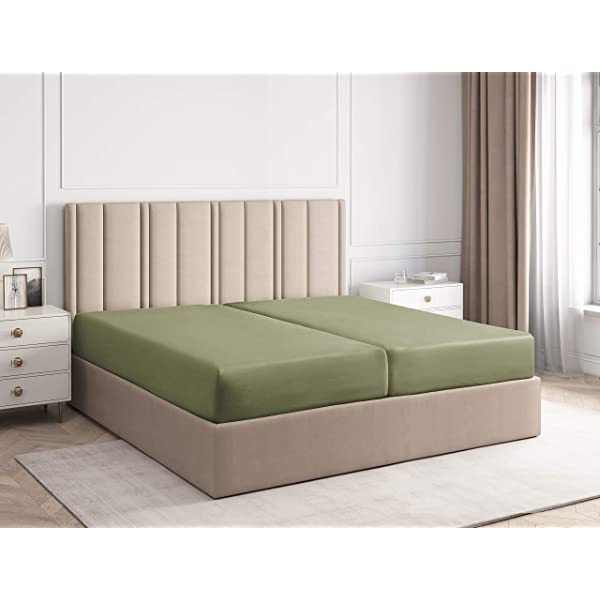 Queen Fitted Sheet - Single Fitted Deep Pocket Sheet - Fits Mattress Perfectly - Soft Wrinkle Free Sheet - 1 Fitted Sheet Only – Light Pink Queen Light Pink