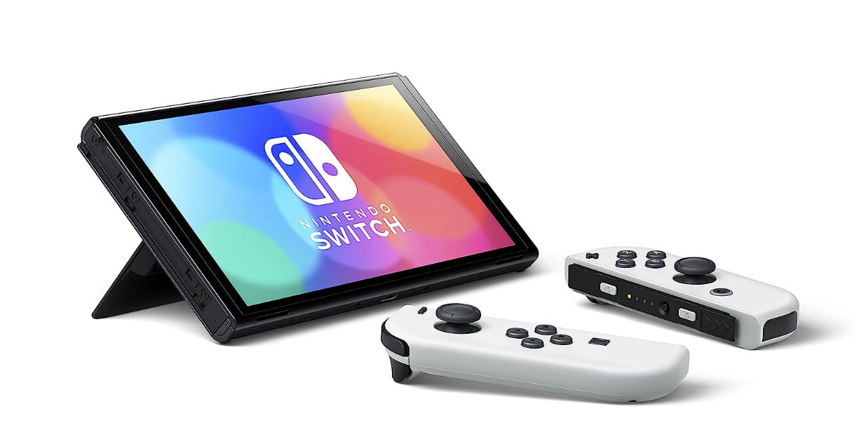 Nintendo Switch OLED White Console Bundle A459.