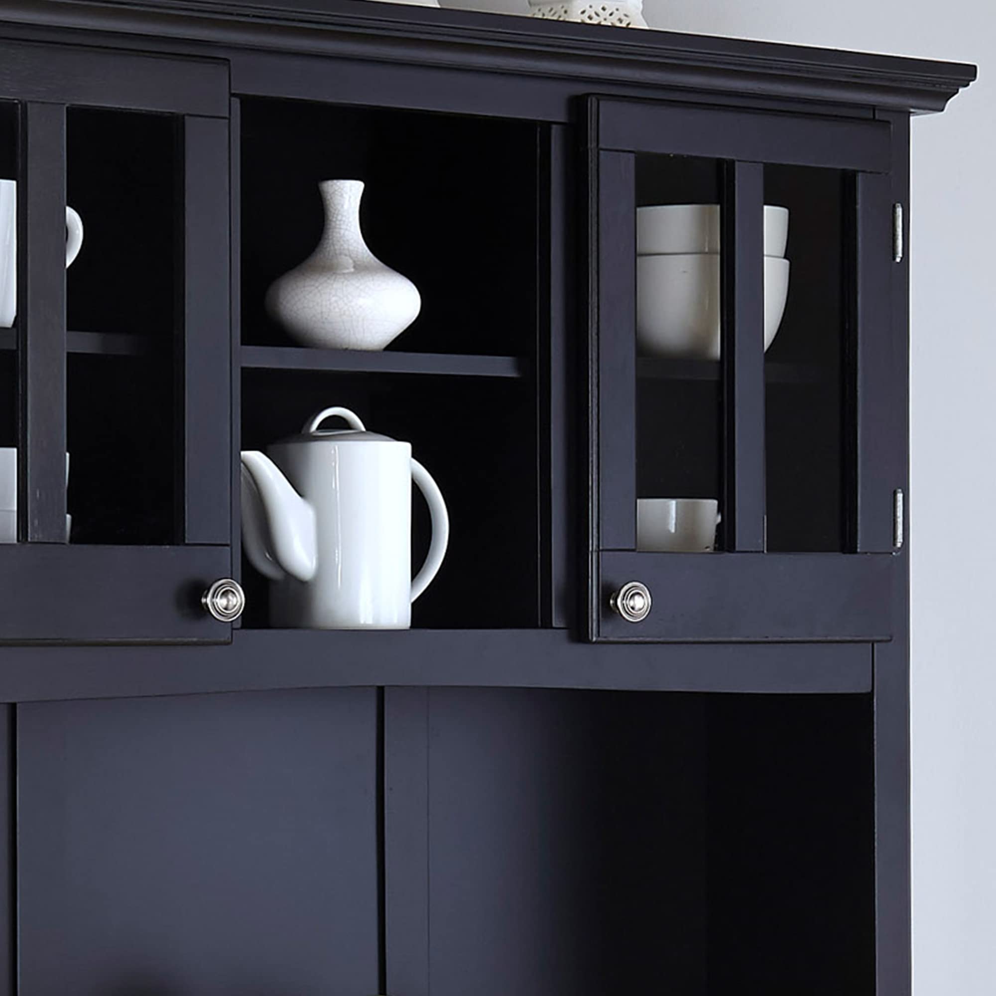 【Furniture】Server sideboards - Buffets - Credenzas, Hutch, Black