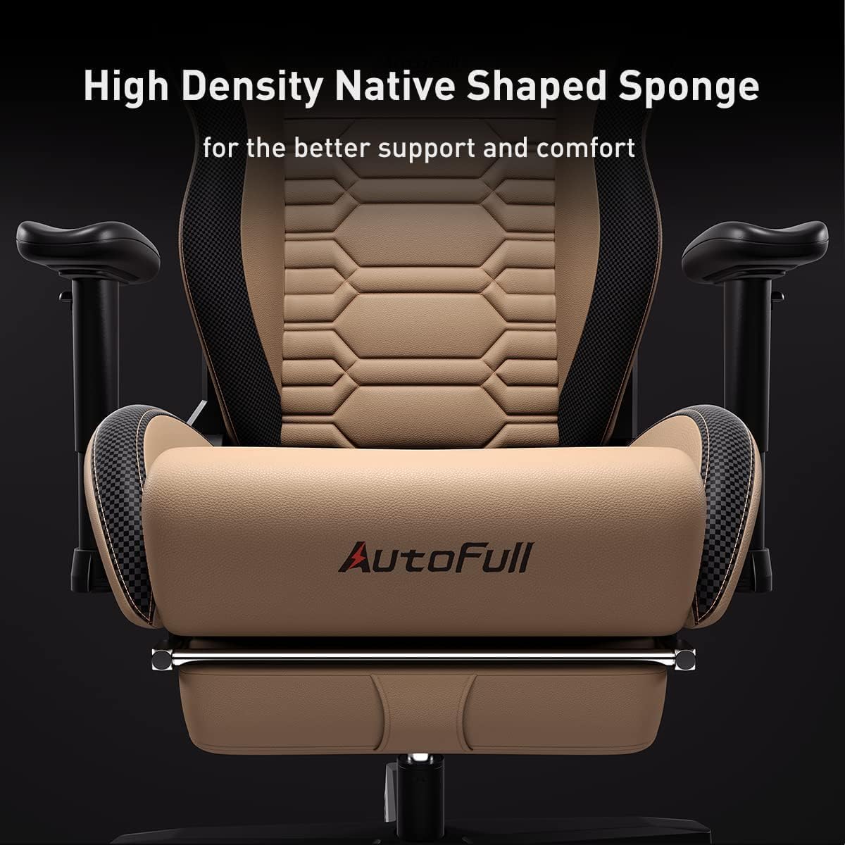 AutoFull C3 Gaming Chair Ergonomic Office Chair with 3D Bionic Lumbar Support, Racing Style Premium PU Leather Computer Chair Gamer Chairs with Footrest and Headrest(3-Years Warranty)