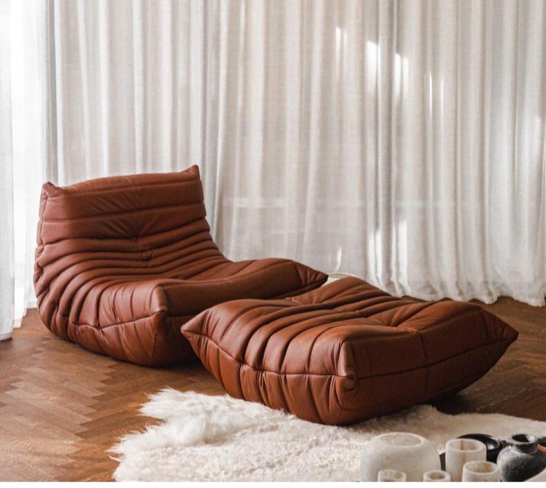 Freehand space TOGO single lounge chair Nordic minimalist designer modern minimalist caterpillar lazy sofa