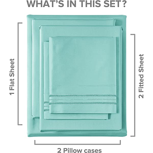 Queen Size Sheet Set - 4 Piece - Hotel Luxury Bed Sheets - Extra Soft - Deep Pockets - Easy Fit - Breathable & Cooling Sheets - Wrinkle Free - Comfy – Dark Grey Bed Sheets - Queens Sheets – 4 PC Queen Grey