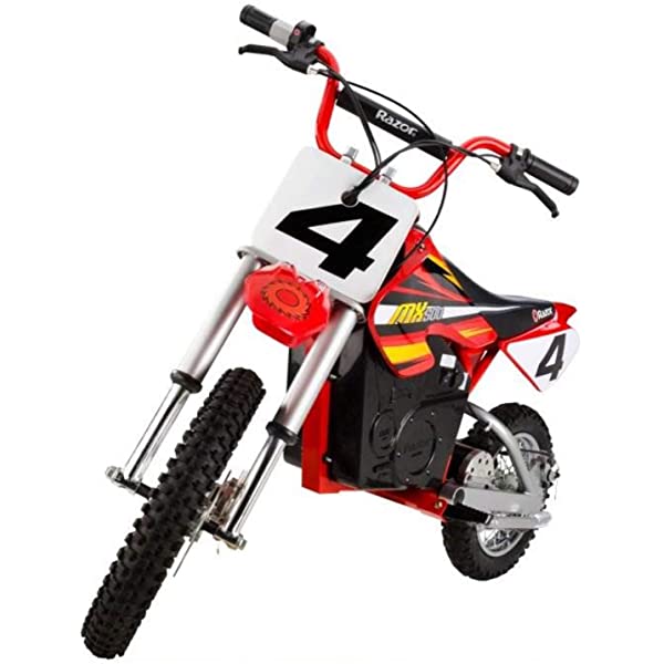 Razor MX500 Dirt Rocket Adult & Teen Ride On High-Torque Electric Motocross Motorcycle Dirt Bike, Speeds up to 15 MPH, Ages 14 and Up, Red