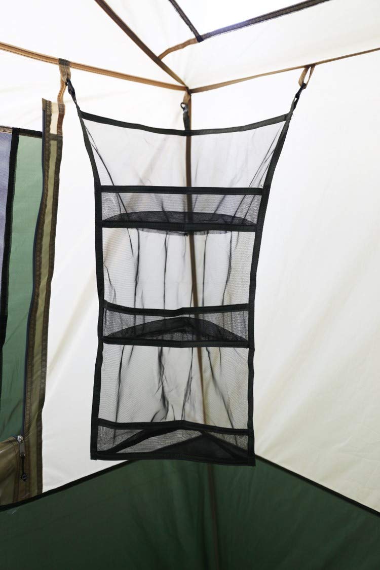 【Sports&Outdoors】Spacious & Comfortable 12 Person Cabin Tent with 2 Closets, Hanging Organizers, Room Dividers