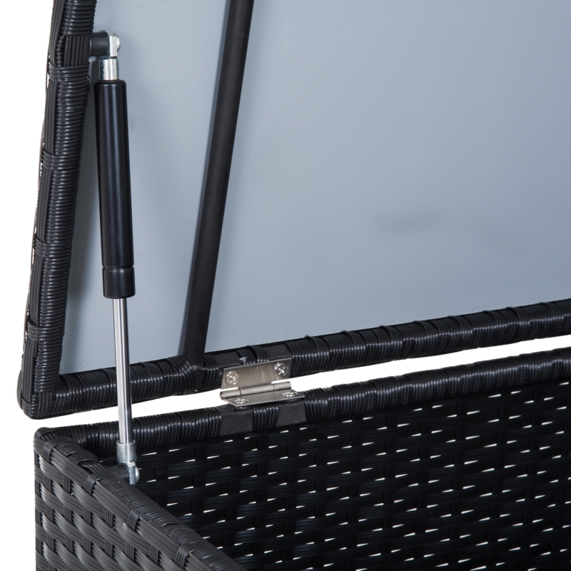 【Furniture】6pc Rattan Wicker Set Garden Sectional Furniture Storage w/Cushion