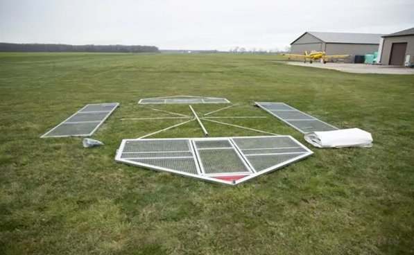 Chicken Coop, 3mx4mLarge Metal Walk-in Poultry Cage Kennel with Waterproof Cover.