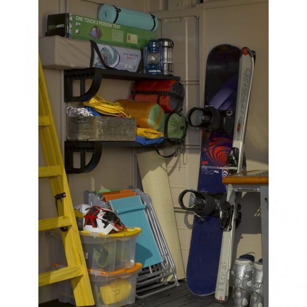 8ft wide X 6ft deep plastic storage shed; A clearance sale