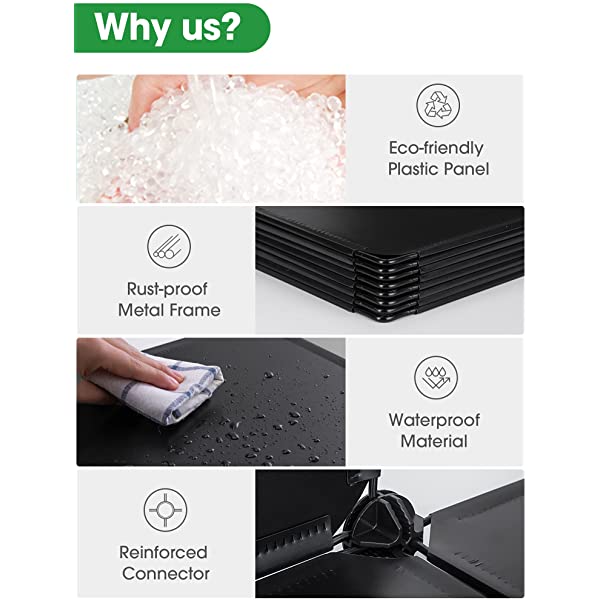 Puroma Cube Storage Organizer 6-Cube Closet Storage Shelves with Wooden Mallet DIY Closet Cabinet Bookshelf Plastic Square Organizer Shelving for Home, Office, Bedroom - Black Black Medium